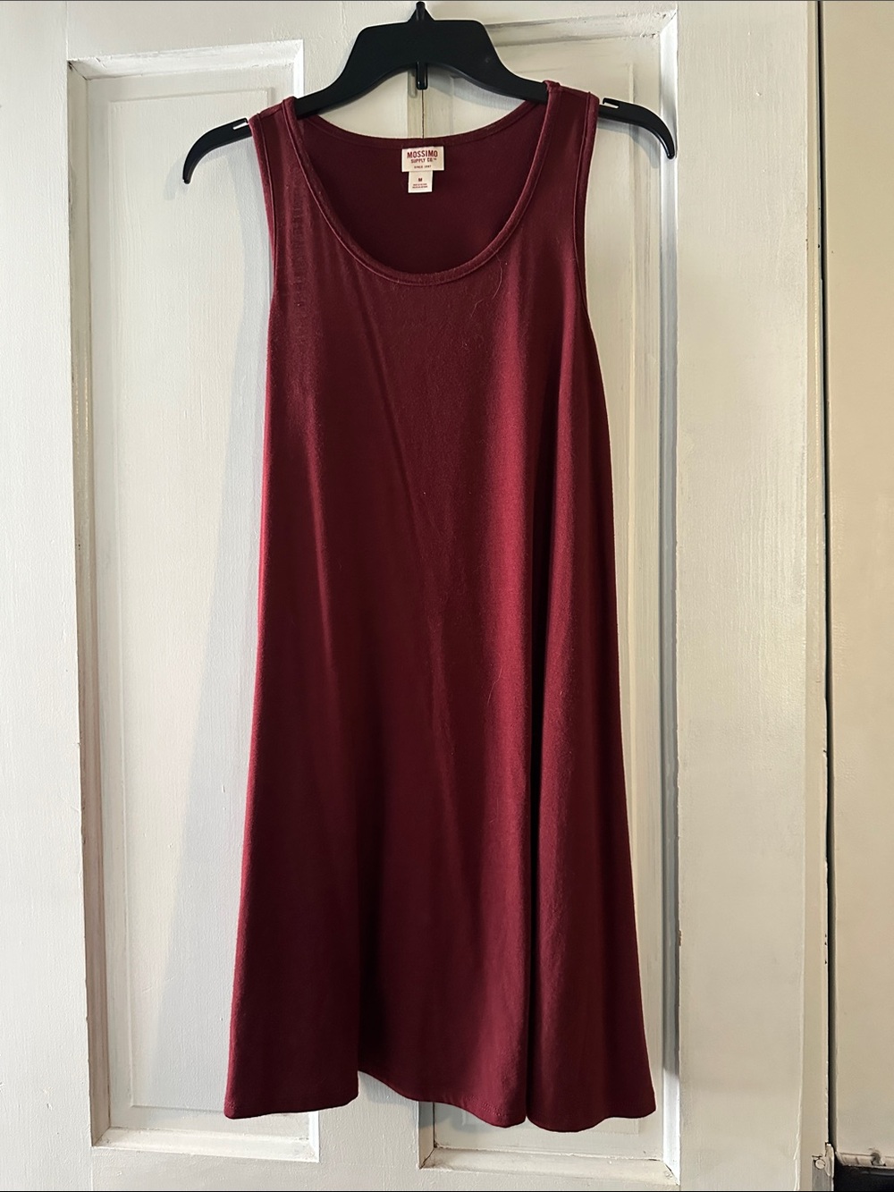 Mossimo Supply Co. Sleeveless Swing Dress in Burgundy